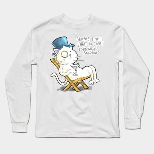 Dapper Cat - Finish what you start Long Sleeve T-Shirt